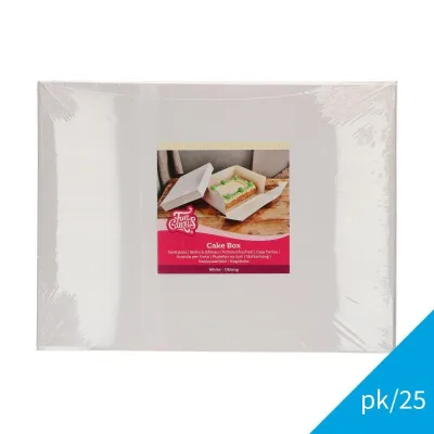 Tortenschachtel Weiss 40 x 30 x 15 cm, 25 Stk.