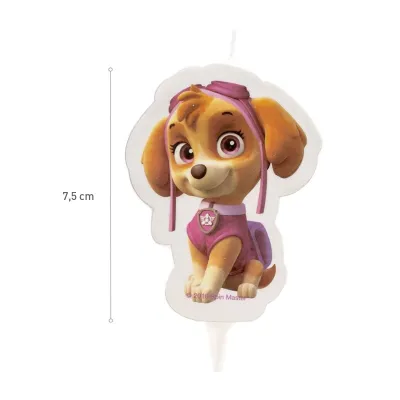 Kerze Paw Patrol 2D Skye, 7.5 cm