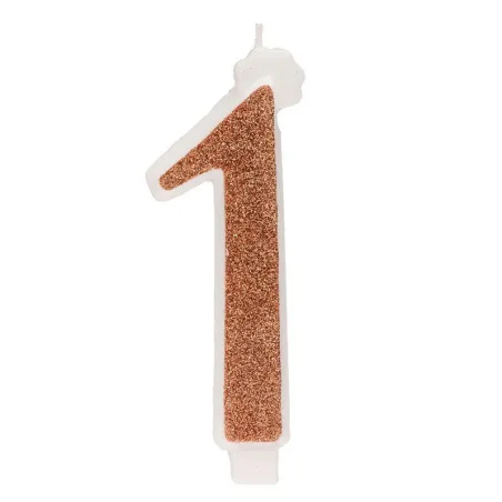 Giant golden glowing candle 1