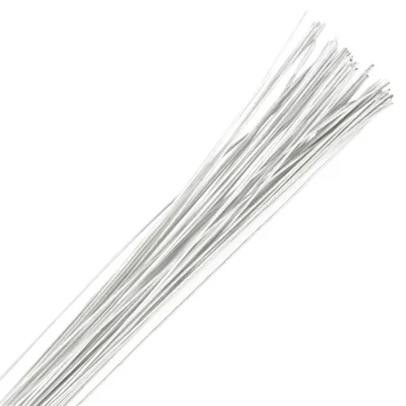 Filo floreale bianco, spessore 22, 20 pezzi