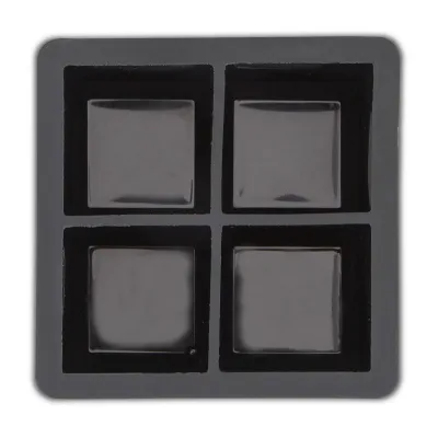 Silikon Eiswürfelform XL Quadrate, 4-teilig