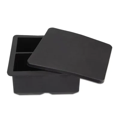 Silikon Eiswürfelform XL Quadrate, 4-teilig
