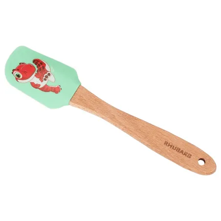 Dough scraper Paw Patrol Rhubarb 19 cm – wooden handle, silicone head, for kids | miniSchoggi