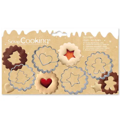 Spitzbuben Ausstecher Set 4-teilig – Linzer Weihnachtskekse mit Muster