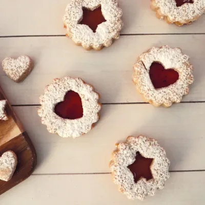 Spitzbuben Cookie Cutter Set 4-piece – Linzer Christmas cookies with pattern