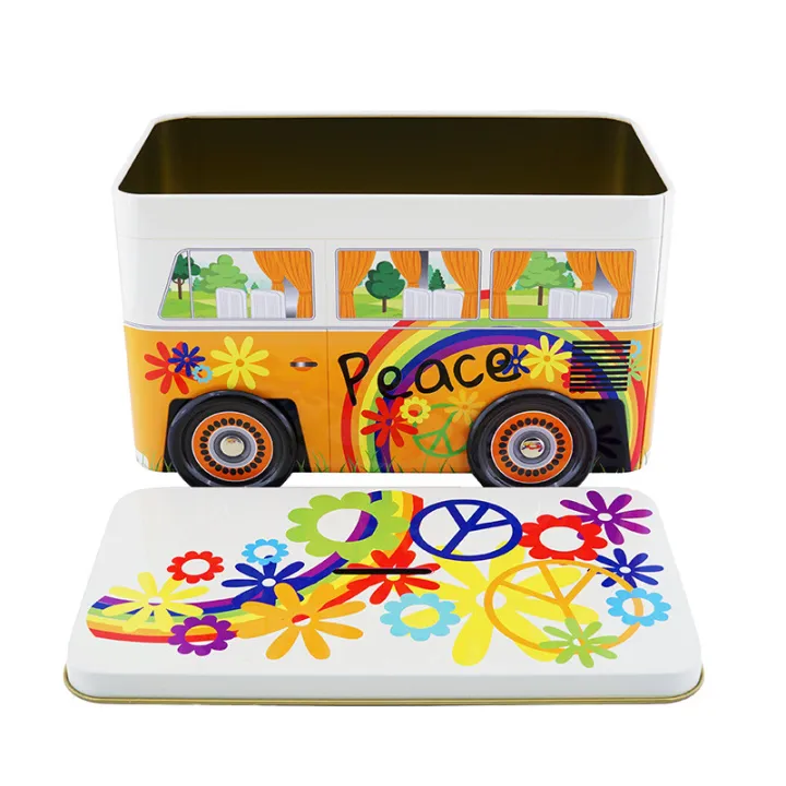 Scatola per biscotti Hippi Bus, 197 x 108 x 110 mm