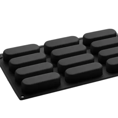 Moule en silicone Eclair Moderne 8 x 2.7 cm, 12 pièces