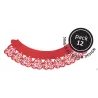 Cupcake Wrapper Hearts Red, 12 pieces