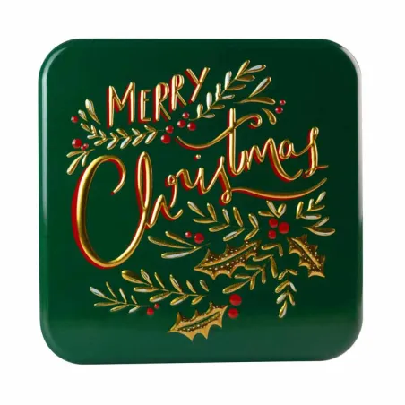 Cookie tin Merry Christmas, 170 x 170 x 63 mm