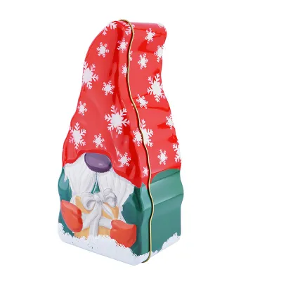 Keksdose Wichtel mit Geschenk, 210 x 100 x 71 mm