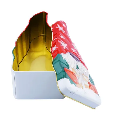 Cookie jar gnome with gift, 210 x 100 x 71 mm