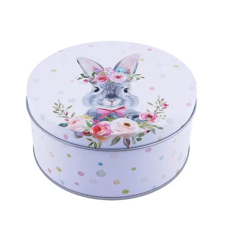 Easter cookie tin, 87 x 87 x 40 mm