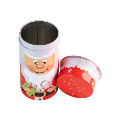 Cookie tin Santa Claus Ø 80 x 148 mm