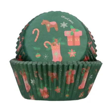 Cupcake baking cups Christmas magic, 48 pieces