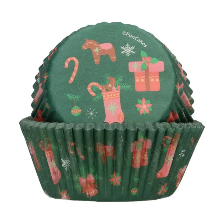 Moules à cupcakes Magie de Noël, 48 pièces