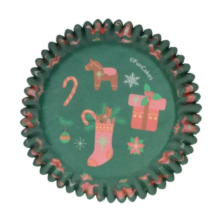 Cupcake baking cups Christmas magic, 48 pieces
