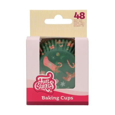 Cupcake Backförmchen Weihnachtszauber, 48 Stück