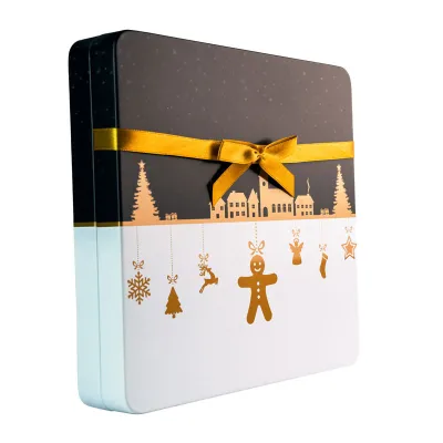 Keksdose Weihnachtszauber, 175 x 175 x 35 mm