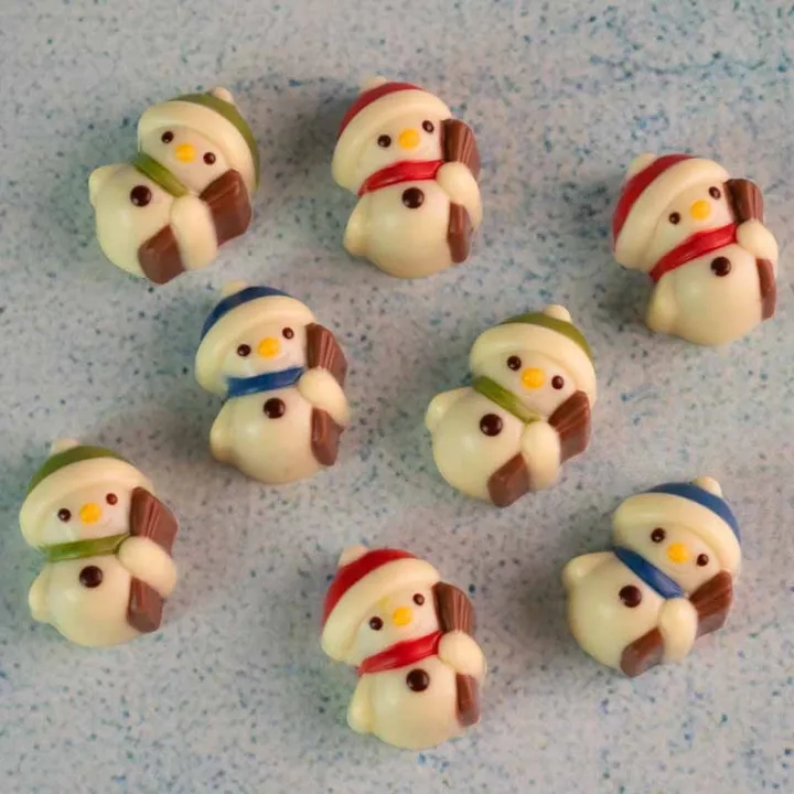 Chocolate mold snowman 28 chocolates