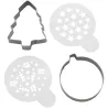 Set emporte-pièce & pochoirs Noël, 4 pièces