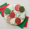 Christmas cookie cutter & stencil set, 4 pieces