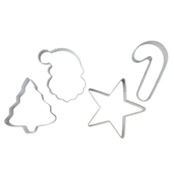 Christmas cookie cutter set, 4 pieces