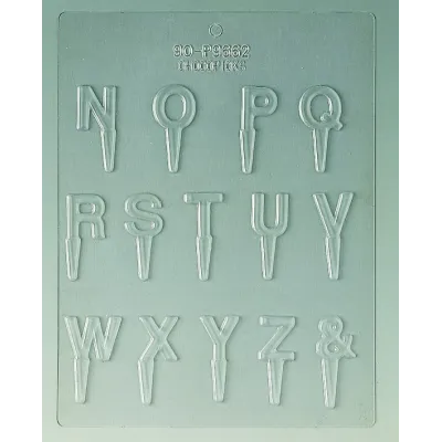 Schokoladenform Buchstaben N bis Z