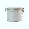 Scatola per biscotti con piano girevole bianco, Ø 102 x 90 mm