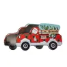 Cookie tin Santa Car Tree Delivery, 190 x 63 x 110 mm