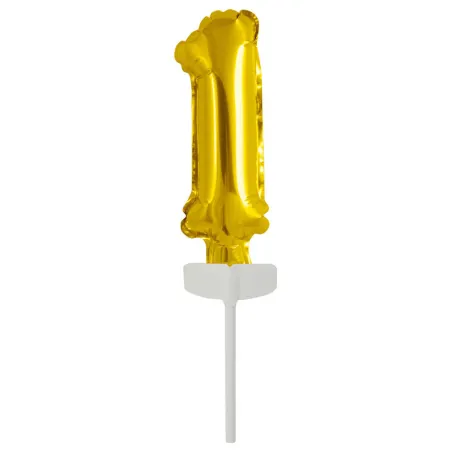 Ballon en plastique n°1 comme cake topper
