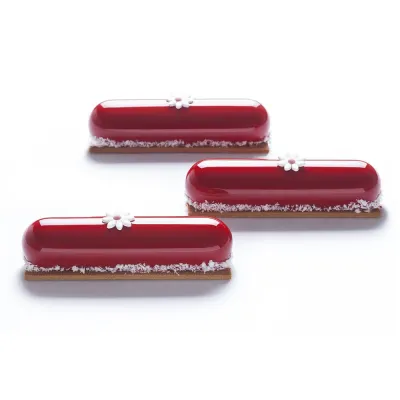 Silikonform Eclair 12.8 x 3 cm, 14 Stück