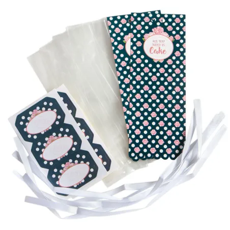 Set di sacchetti regalo "All you need is cake", 24 pezzi