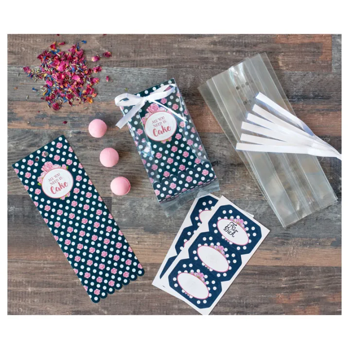 Geschenktüten Set "All you need is cake", 24-teilig
