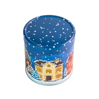 Scatola di pan di zenzero Wintertime Ø 117 x 120 mm