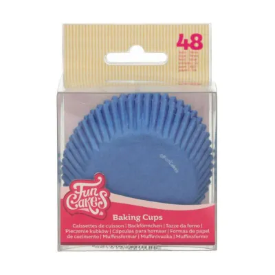 FunCakes cupcake baking cups royal blue, 48 pieces