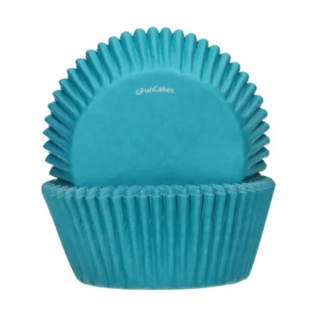 FunCakes cupcake baking cups turquoise, 48 pieces