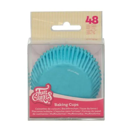 Stampi per cupcake FunCakes turchese, 48 pezzi