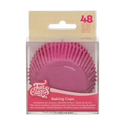 FunCakes Cupcakes-Backförmchen Pink, 48 Stück