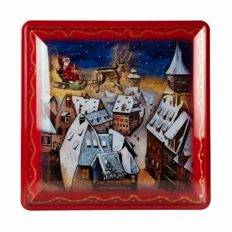 Guetzli tin red "The world is beautiful because you're in it!"