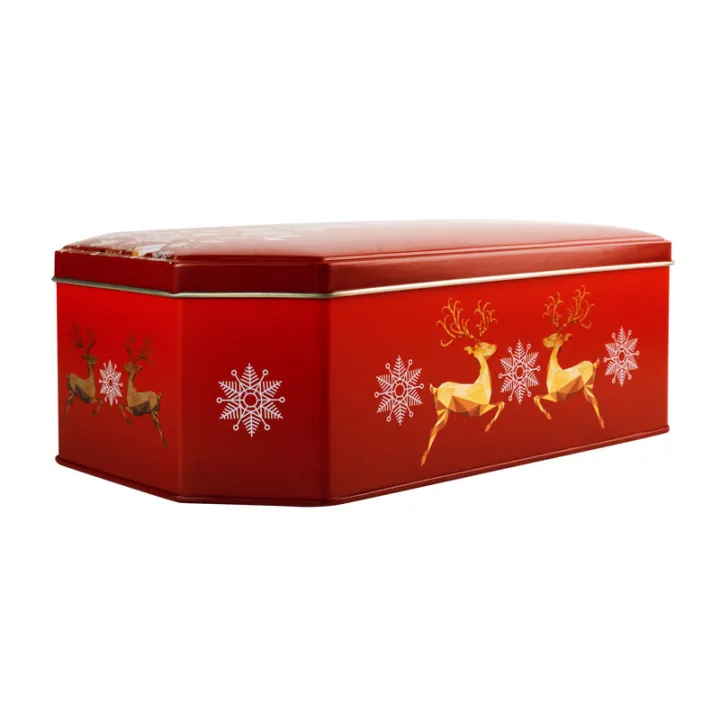 Cookie tin Christmas moose, 238 x 147 x 75 mm