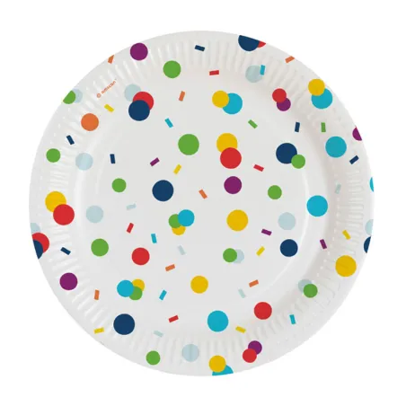 Piatto di carta dino Ø 23 cm, 8 pezzi