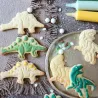 Dino cookie cutter with ejector, set of 2