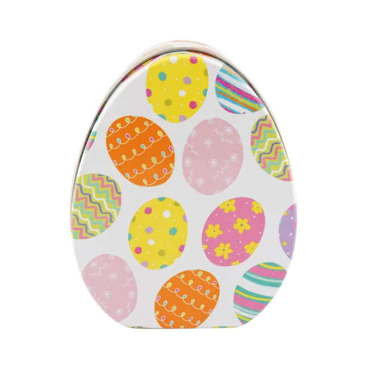 Boîte d'œufs de Pâques multicolores, 113 x 90 x 45 mm