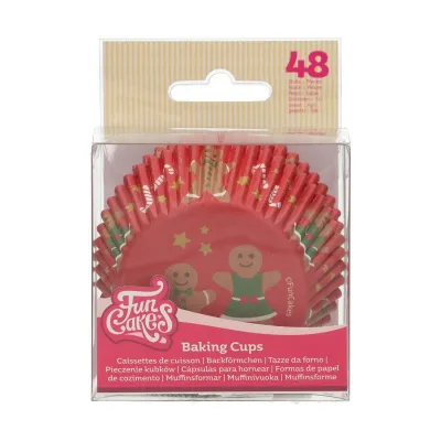 Cupcake baking cups gingerbread 48 pieces