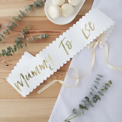 Mummy To Be Sash – for the Baby Shower