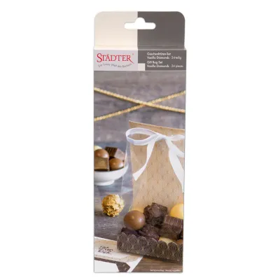 Gift bag set "Vanilla Diamonds", 24 pieces
