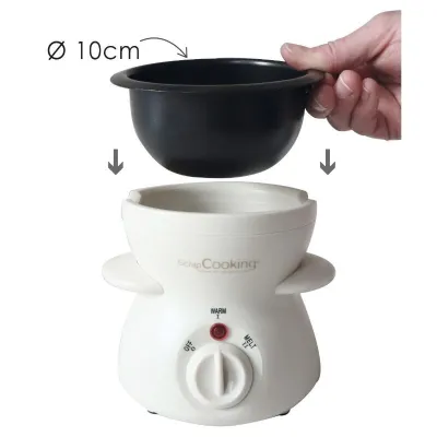 Electric chocolate fondue set