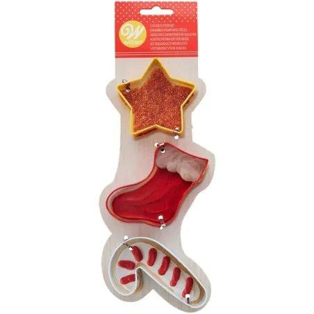 Wilton Set d'emporte-pièces X-Mas, 3 pièces