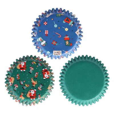 Cupcake molds Christmas mix, 100 pieces