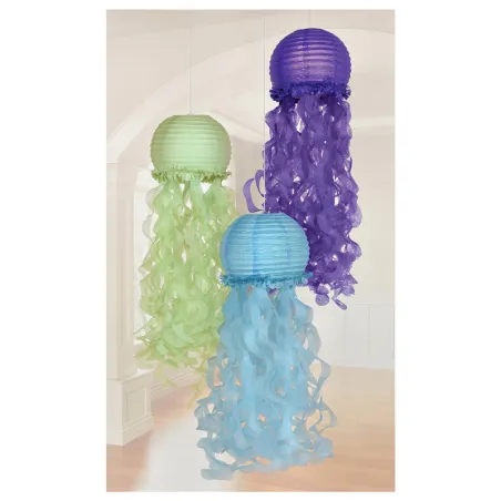 Paper lantern Mermaid Wishes, 3 pieces